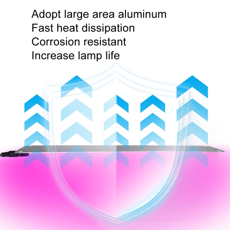 Vivolux | 4 Köpfe 12V Full Spectrum Rot- und Blau Lichtpaneel Pflanzenwachstum Lampe Sämlingsfülllichter (EU-Stecker)
