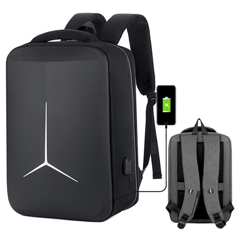 Vivolux | 15 Zoll Multifunktionale Wasserdichte Business Sport Laptop Rucksack mit USB-Port (Schwarz)