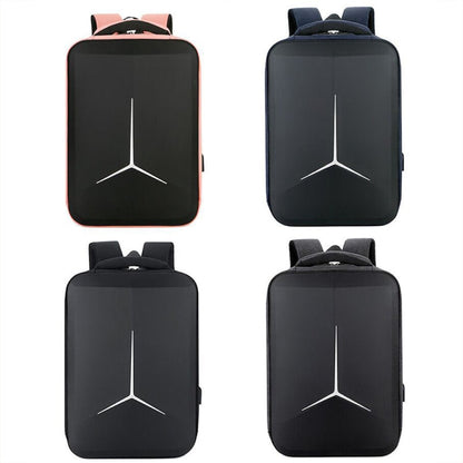 Vivolux | 15 Zoll Multifunktionale Wasserdichte Business Sport Laptop Rucksack mit USB-Port (Schwarz)