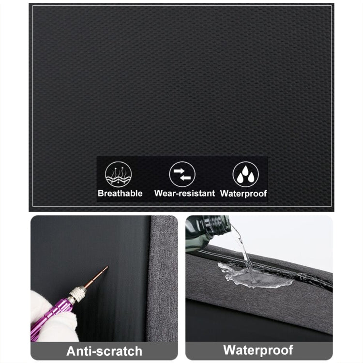 Vivolux | 15 Zoll Multifunktionale Wasserdichte Business Sport Laptop Rucksack mit USB-Port (Schwarz)