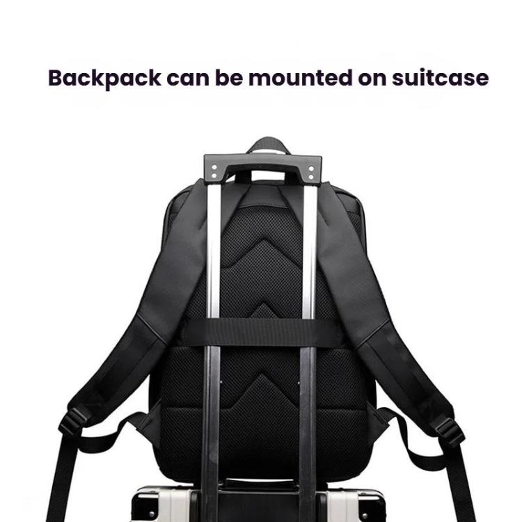 Vivolux | WEPOEWR Herren 14-Zoll Laptop Rucksack Wasserdicht Große Kapazität Business Pendler Rucksack (Schwarz)