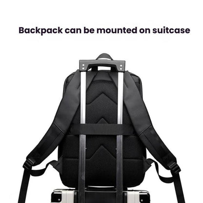 Vivolux | WEPOEWR Herren 14-Zoll Laptop Rucksack Wasserdicht Große Kapazität Business Pendler Rucksack (Schwarz)