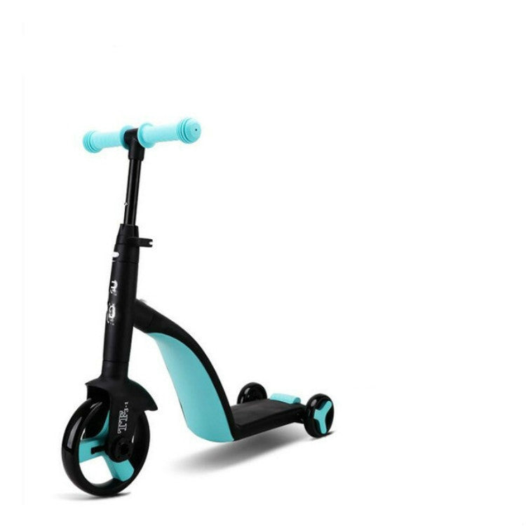 Vivolux | nadle Faltbares Dreirädriges Drei-Modus Gleichgewicht Fahrrad Kinder Roller (Blau)
