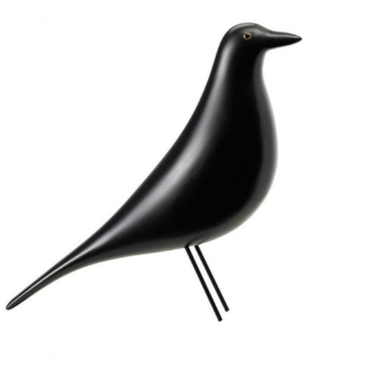 Vivolux | Resin Craft Vogel Figurine Büro Ornamente Heim Dekoration Zubehör (Schwarz)