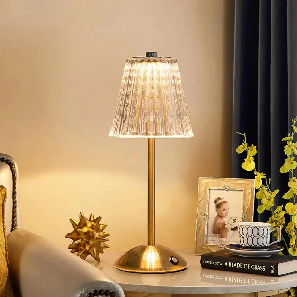 Vivolux | AuraGlow Tischlampe - Wiederaufladbare LED-Lampe mit Dimmfunktion