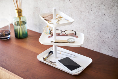 Vivolux | Dreistufiges Accessoire-Tablett - Stahl