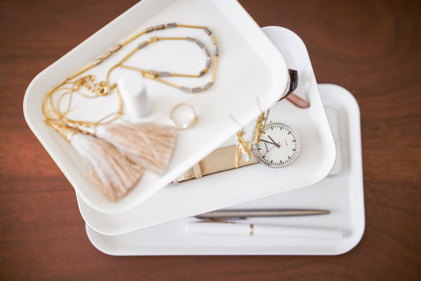 Vivolux | Dreistufiges Accessoire-Tablett - Stahl