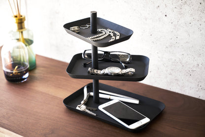 Vivolux | Dreistufiges Accessoire-Tablett - Stahl