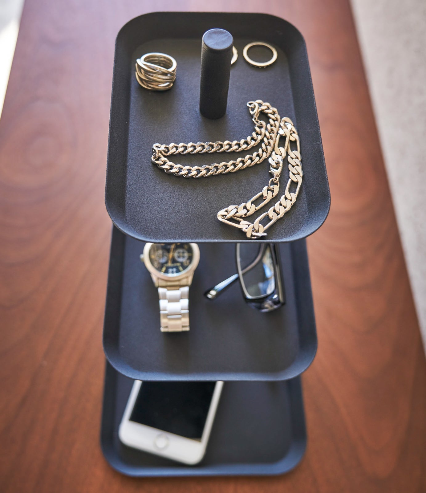 Vivolux | Dreistufiges Accessoire-Tablett - Stahl