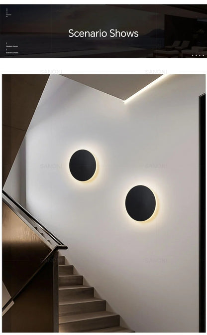 LED-Wandleuchte rund