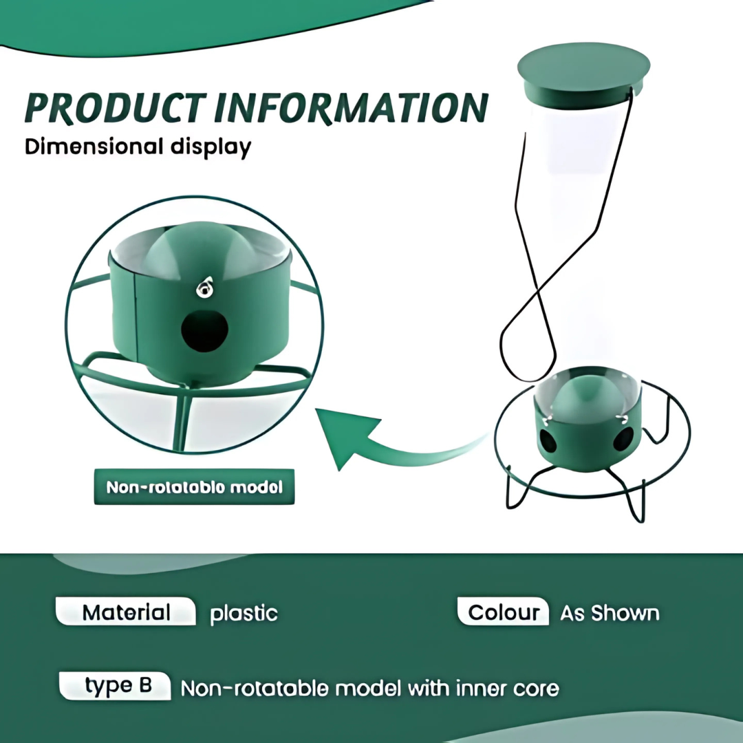Vivolux | Vogelhäuschen Metall Hängend Eichhörnchen-sicheres Design