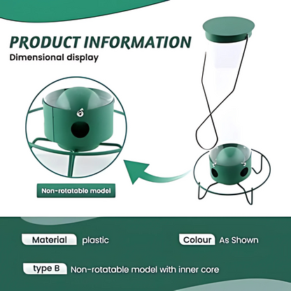 Vivolux | Vogelhäuschen Metall Hängend Eichhörnchen-sicheres Design