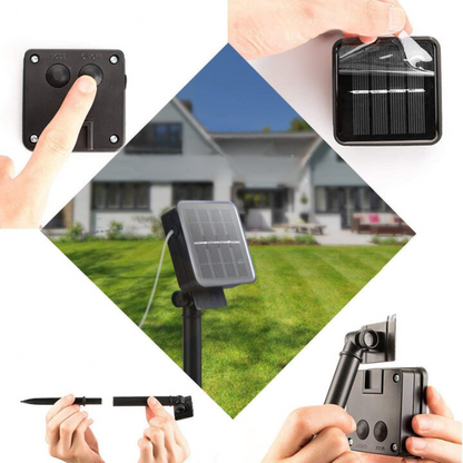 Vivolux | Marokkanische wasserdichte Solar-Lichterkette, l 12 Meter, 100 LED-Lampen, l 8