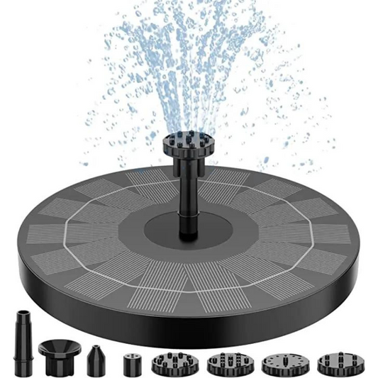 Vivolux | SolarSpring Vital Solarbrunnen | Schwimmende Teichpumpe | Gartendeko | Solar-Wasserspiel für Außen