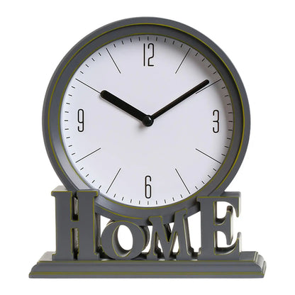 Vivolux | Vintage Schreibtischuhr – Stille Uhr – Zuhause – Tischuhr – Dekorativ – 18,5 x 6 x 20,6 cm