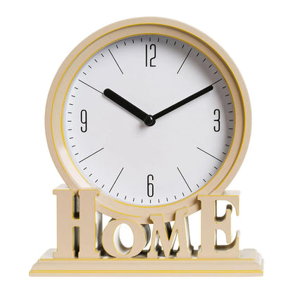 Vivolux | Vintage Schreibtischuhr – Stille Uhr – Zuhause – Tischuhr – Dekorativ – 18,5 x 6 x 20,6 cm