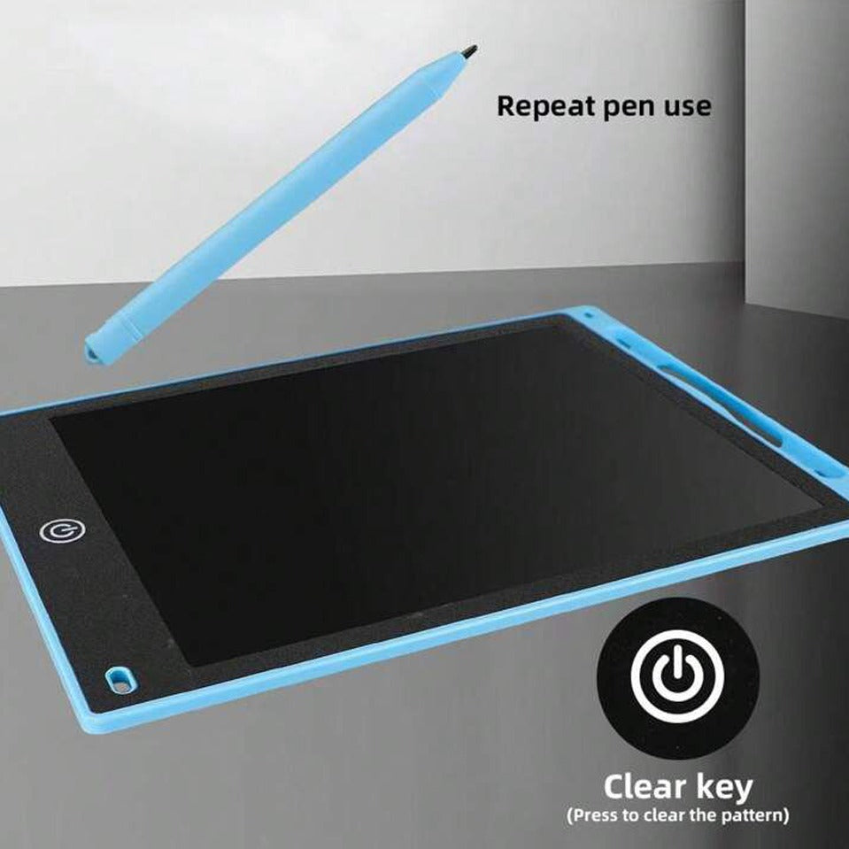 Vivolux | 12-Zoll LCD-Schreibtafel - Radierbares Kritzelbrett für Kinder, wiederverwendbares Lern-Notizbuch