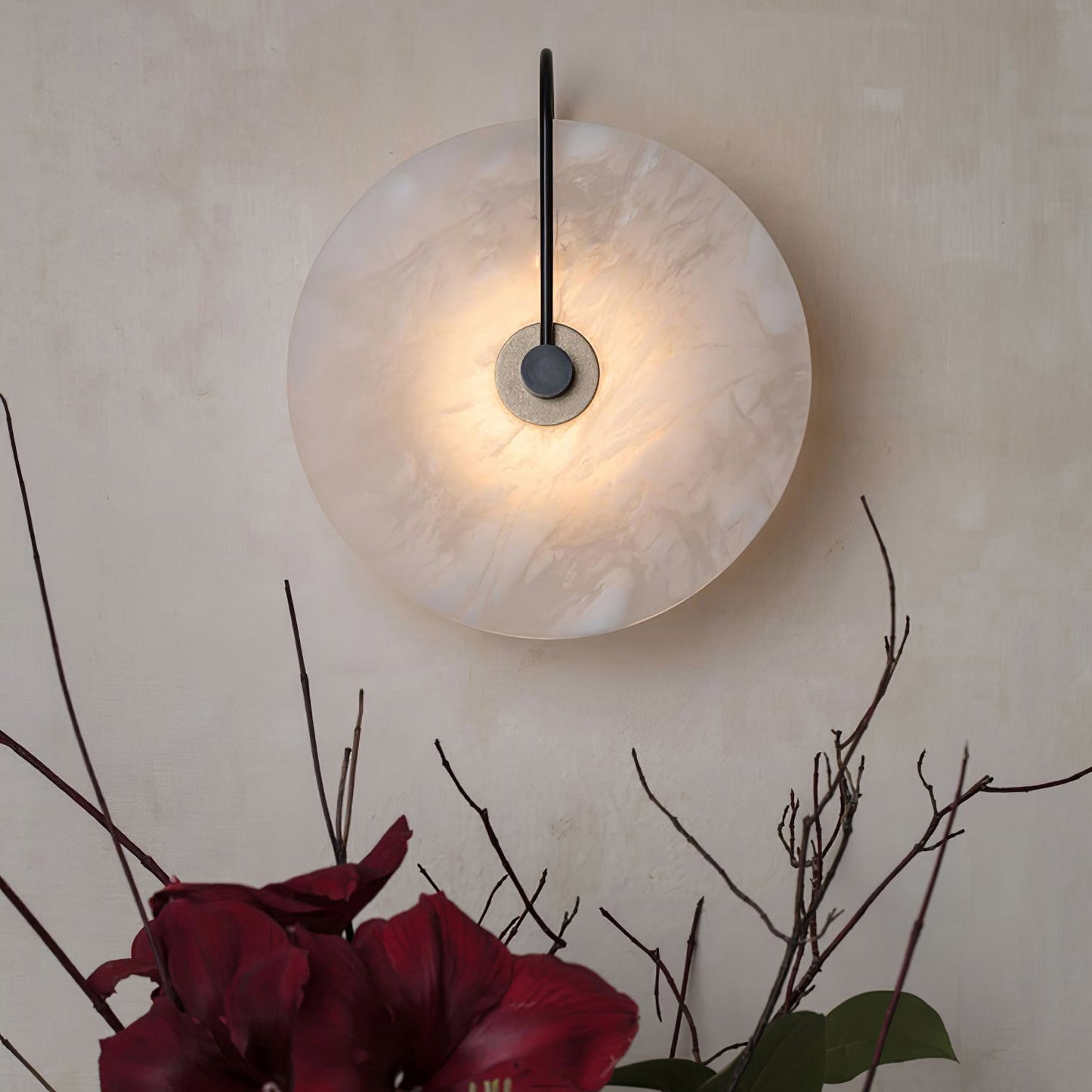 Vivolux | Weiße Alabaster-Wandlampe