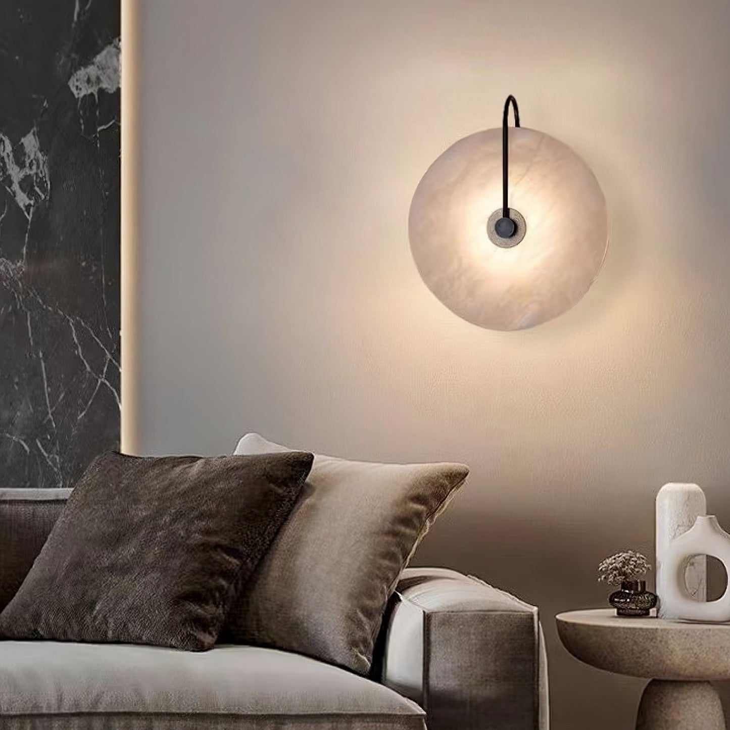 Vivolux | Weiße Alabaster-Wandlampe