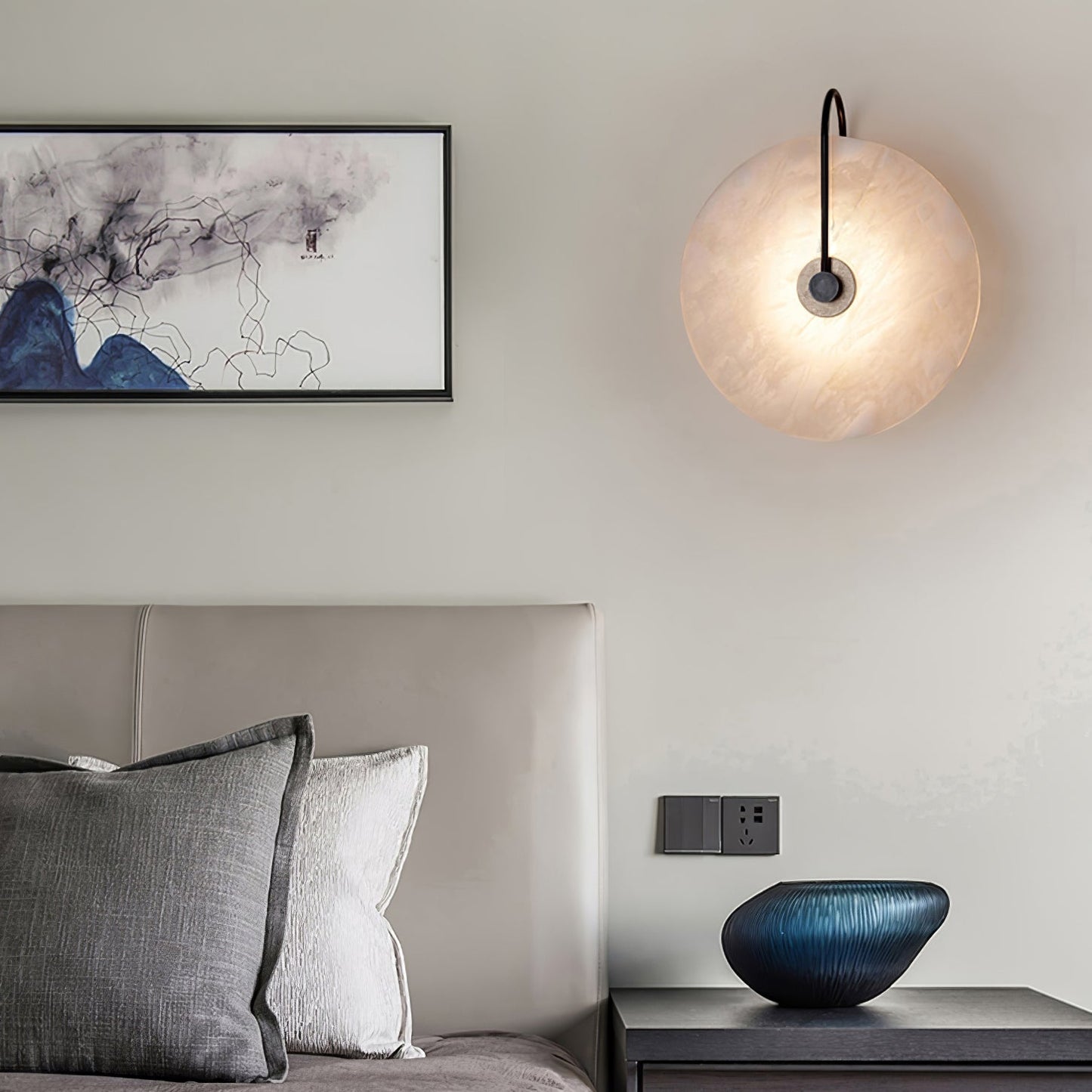 Vivolux | Weiße Alabaster-Wandlampe