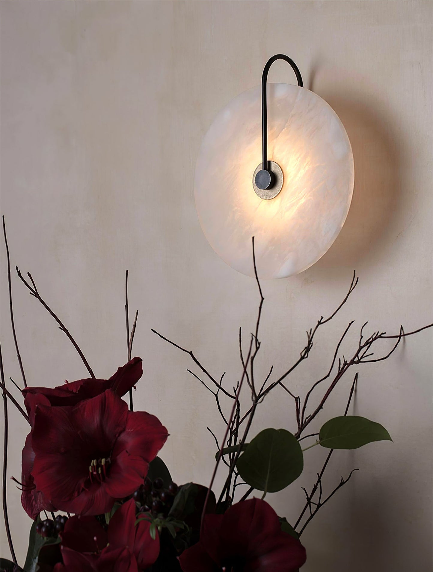 Vivolux | Weiße Alabaster-Wandlampe