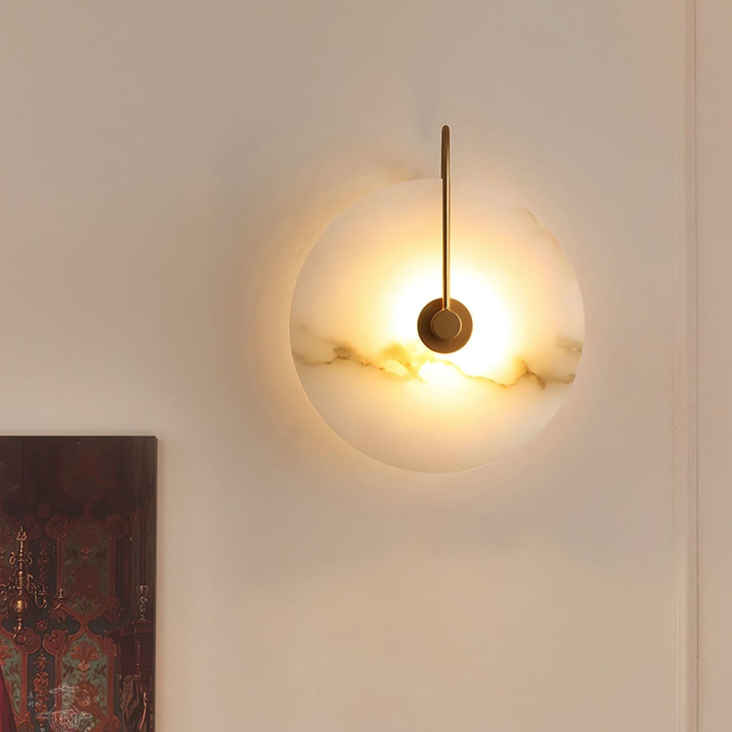 Vivolux | Weiße Alabaster-Wandlampe