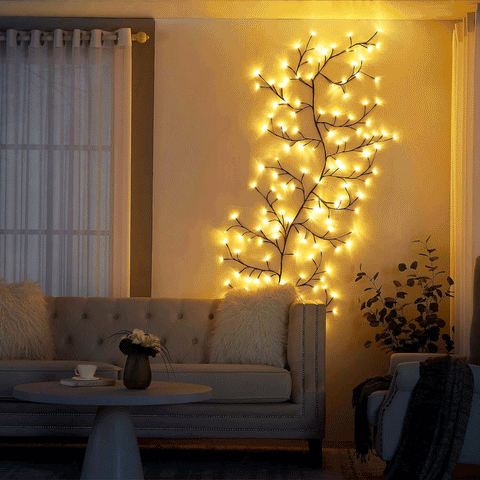Vivolux | Wine LED Weingarten-Lichterkette – 144 flexible LEDs mit 8 Modi für Innen- und Außenbereich