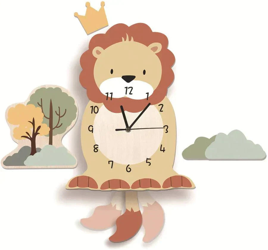 Vivolux | Wanduhr - ZooTime - Niedliches Tierdesign - Perfekt für Kinderzimmer