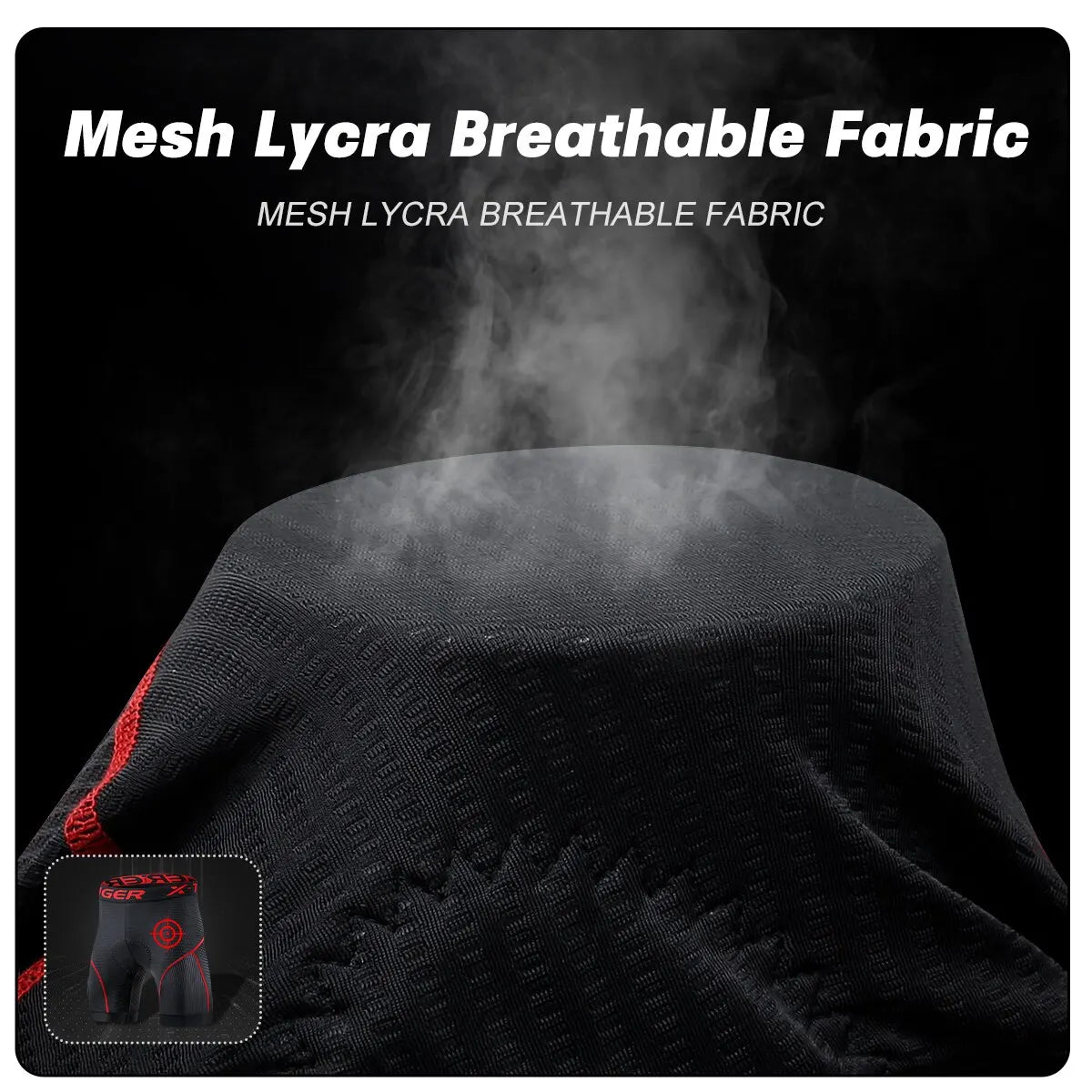 Vivolux | Atmungsaktive Mesh-Radshorts mit Gelpolster | Stoßfeste Radshorts für Herren