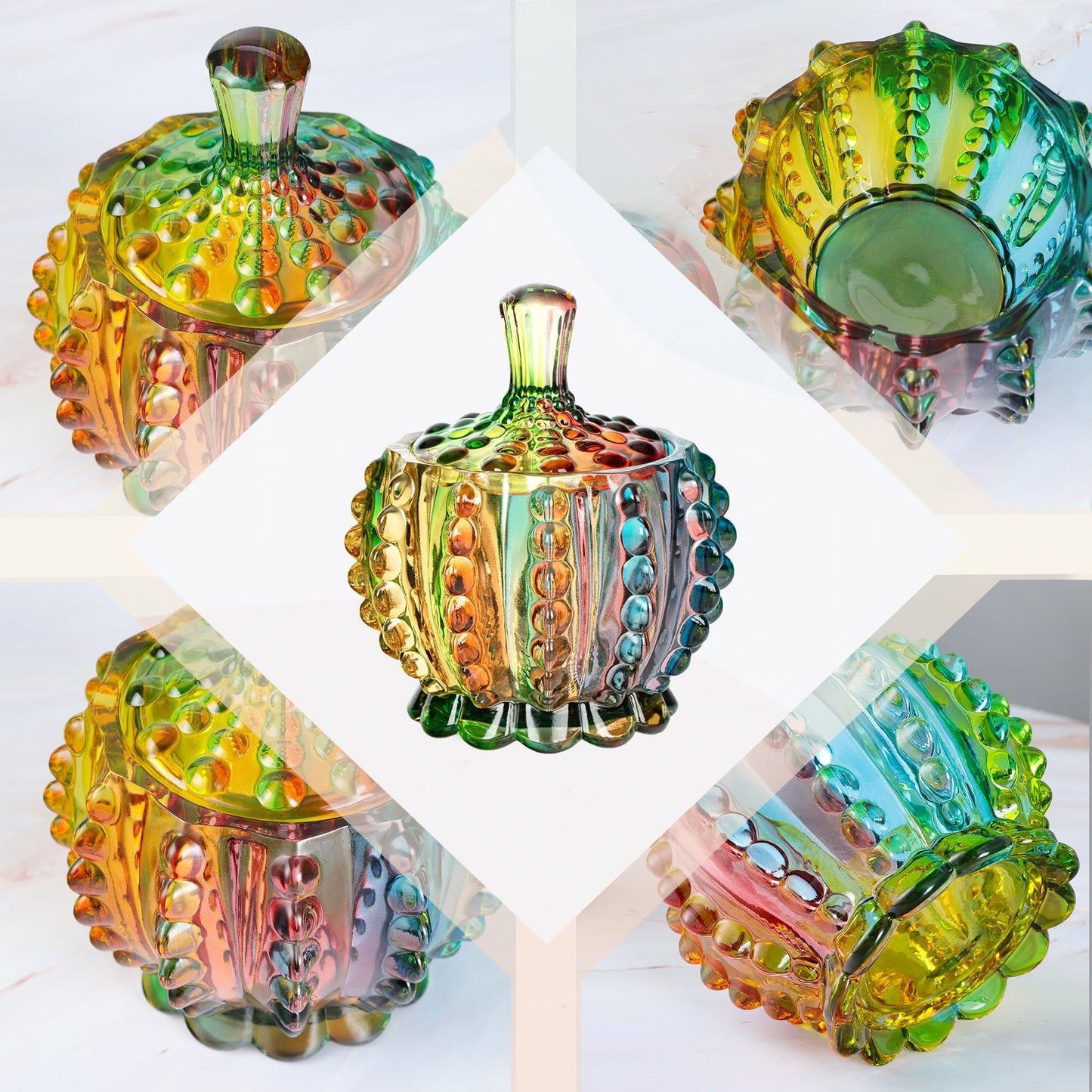 Vivolux | Iridescente Zuckerdose mit Deckel