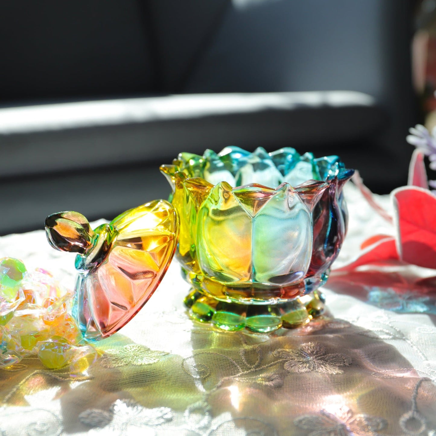 Vivolux | Iridescente Zuckerdose mit Deckel