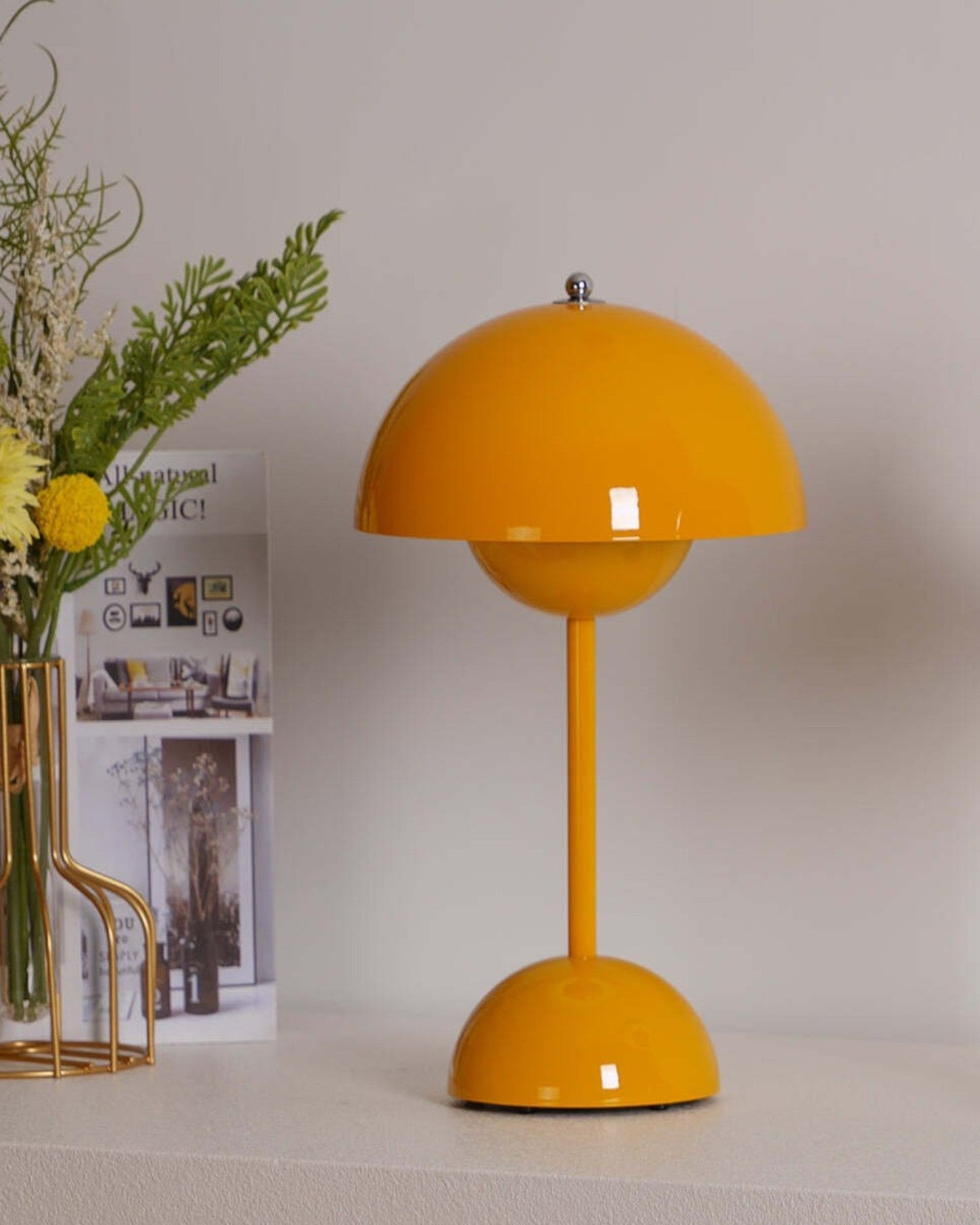 Vivolux | NordLight – LED Tischlampe skandinavisches Design, dimmbar und nachhaltig in Metall