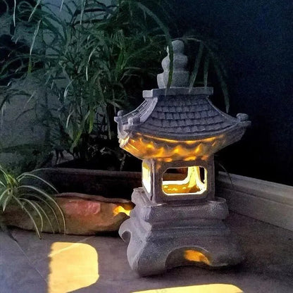 Vivolux | ZenGlow - Solar Gartenlampe Pagode Statue für draußen