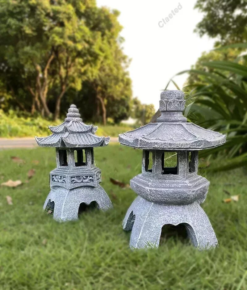 Vivolux | ZenGlow - Solar Gartenlampe Pagode Statue für draußen