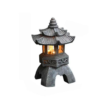 Vivolux | ZenGlow - Solar Gartenlampe Pagode Statue für draußen
