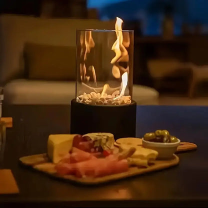 Vivolux | Tragbare Feuerschale für eine gemütliche Atmosphäre | Elegante & moderne Tisch-Feuerschale - Shakti