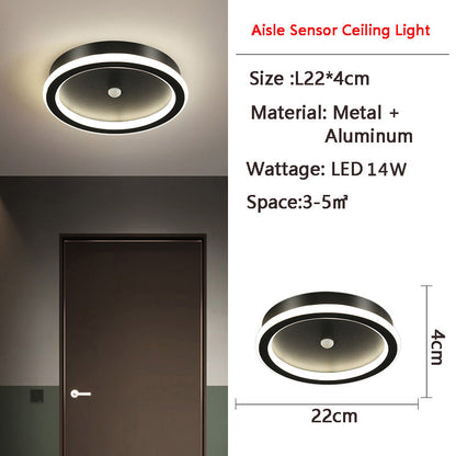 Vivolux | MotionGlide PIR-Bewegungssensor LED Deckenleuchte | Intelligente Beleuchtung | Energieeffizient | Perfekt für Flur & Badezimmer