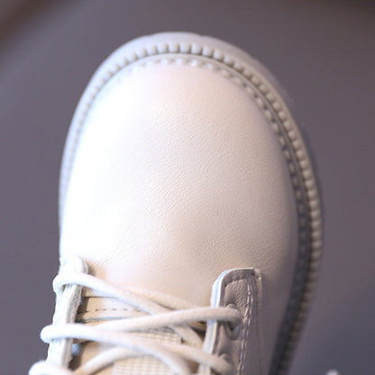 Kinder Lederstiefel Wasserdicht Kinder Sneakers Beige Kleinkind Schneestiefel Mädchen Winterschuh Junge