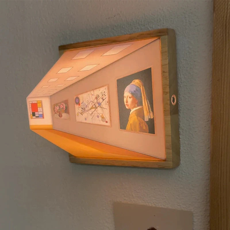 Vivolux | 3D Brillenfreie Galerie Optische Täuschung Wandlampe & Nachtlicht