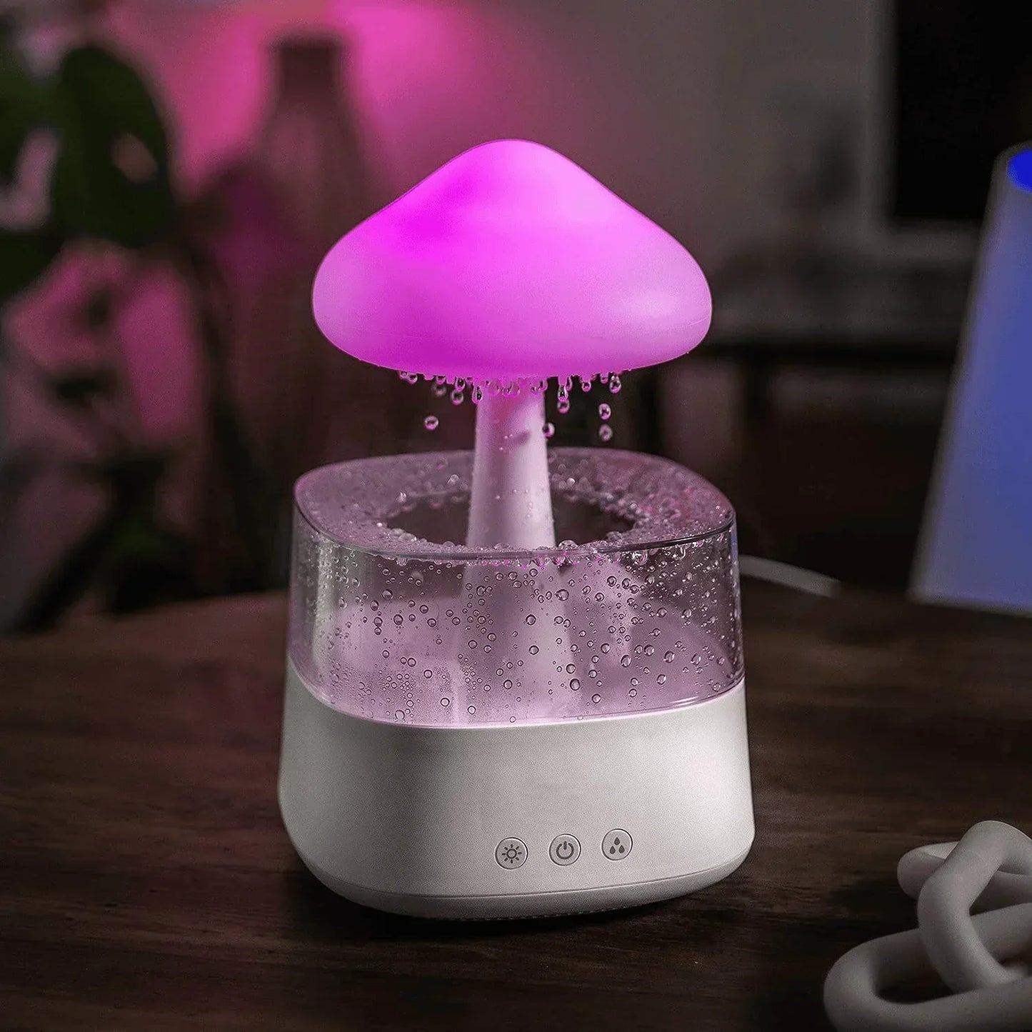 Vivolux | Pilz Wolke Regen Diffuser Entspannender Luftbefeuchter - Atumis