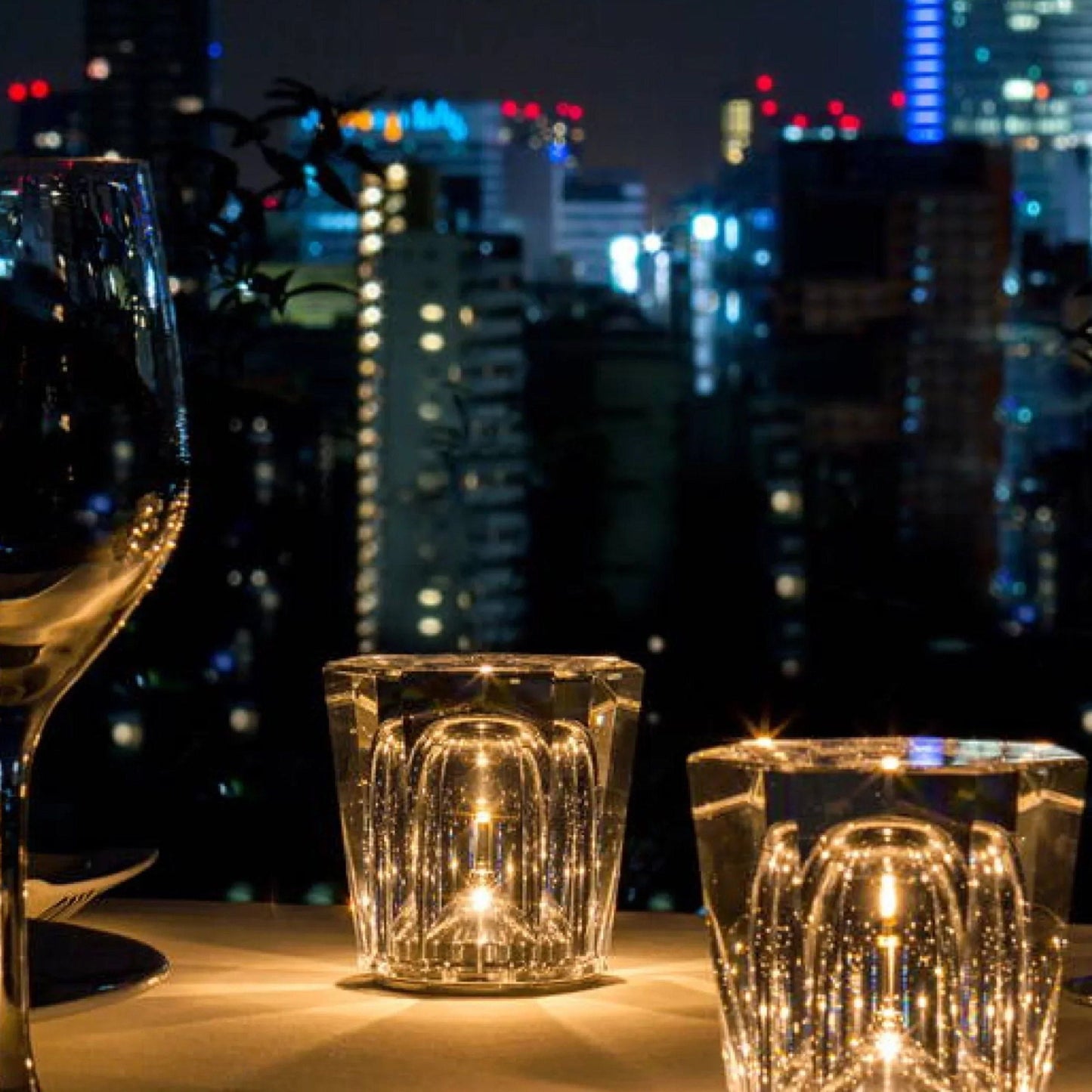 Vivolux | Lampe - Luxus Diamant Kristall LED Wiederaufladbare Tischlampe