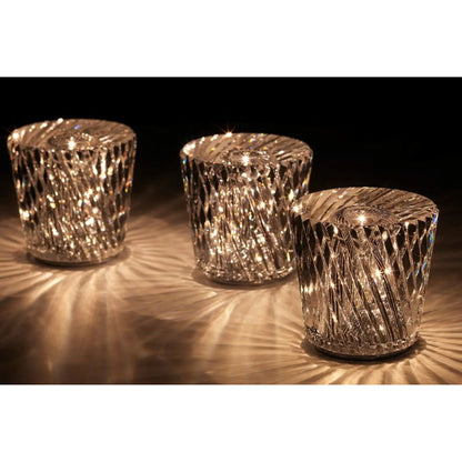 Vivolux | Lampe - Luxus Diamant Kristall LED Wiederaufladbare Tischlampe