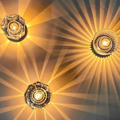 Vivolux | Lampe - Luxus Diamant Kristall LED Wiederaufladbare Tischlampe