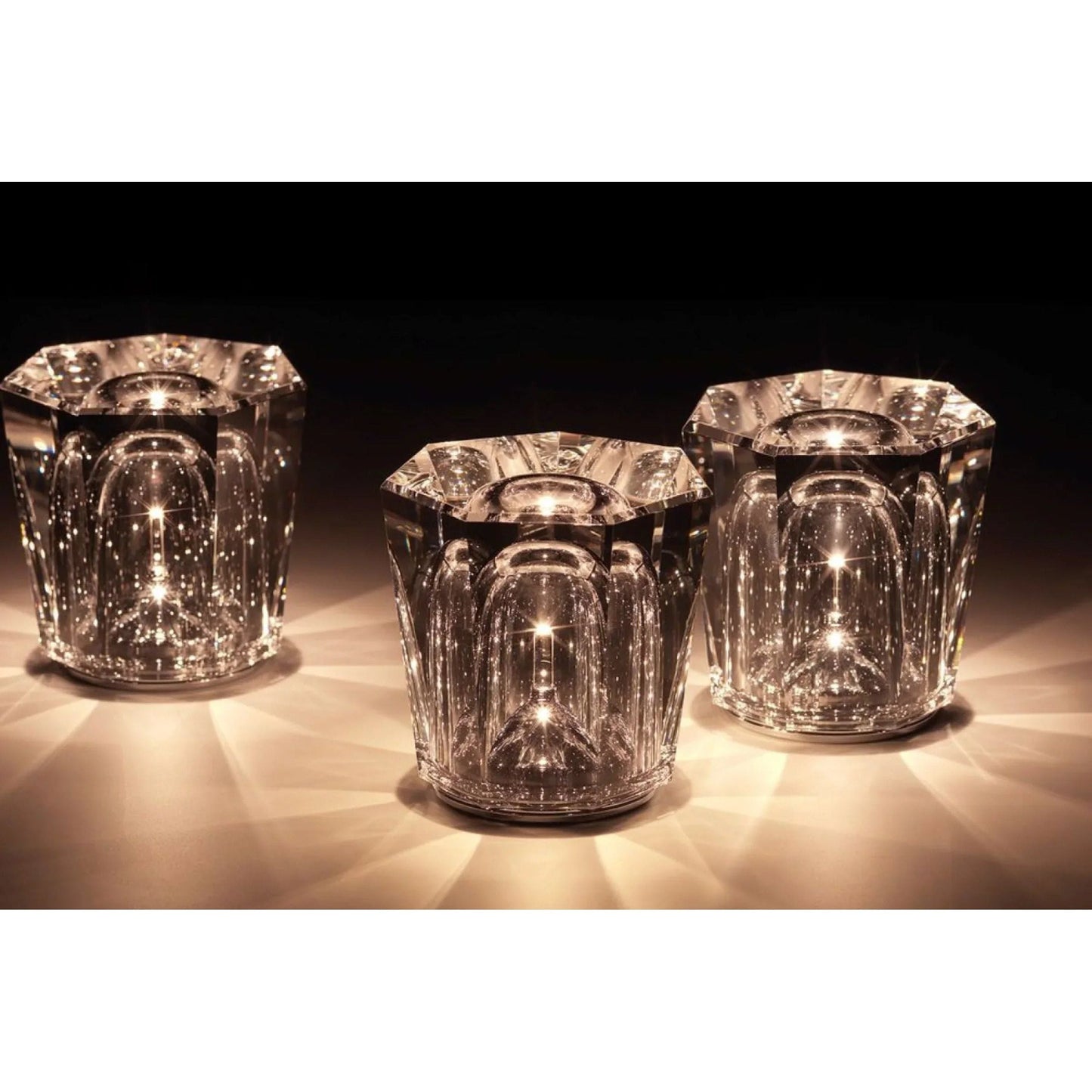 Vivolux | Lampe - Luxus Diamant Kristall LED Wiederaufladbare Tischlampe