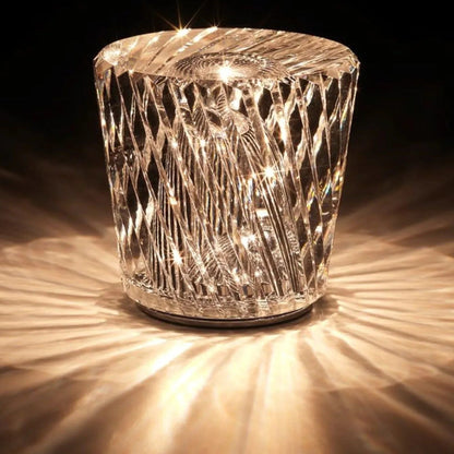 Vivolux | Lampe - Luxus Diamant Kristall LED Wiederaufladbare Tischlampe