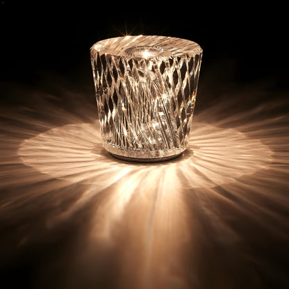 Vivolux | Lampe - Luxus Diamant Kristall LED Wiederaufladbare Tischlampe