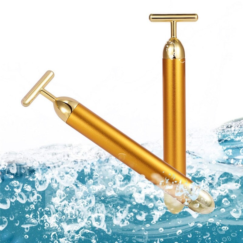 Vivolux | Energy 24K Gold T Beauty Bar Gesichtsroller-Massagegerät