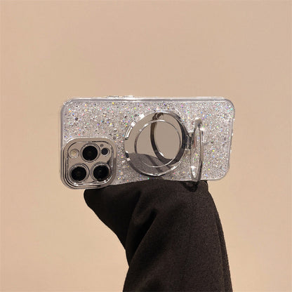 Vivolux | Silberner Glitzer-Spiegel MagSafe