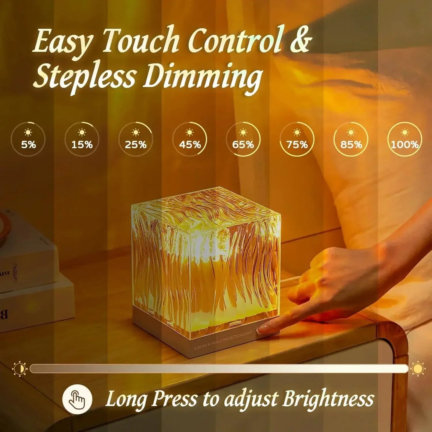 Vivolux | Aurora Wasserwellenprojektor Nachtlicht