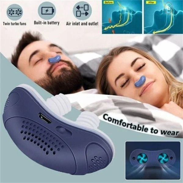 Schlaflos, maskenlos, Micro-CPAP Anti-Schnarch